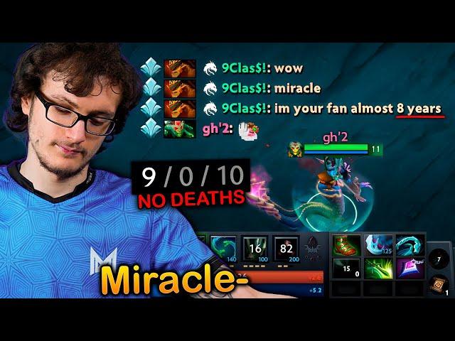 Miracle- SHOWS his fan this PERFECT CARRY Game against No!ob