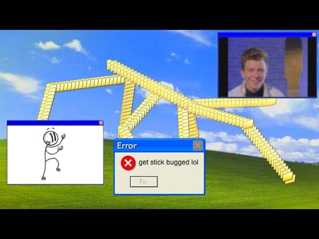 get stick bugged but it's on windows XP