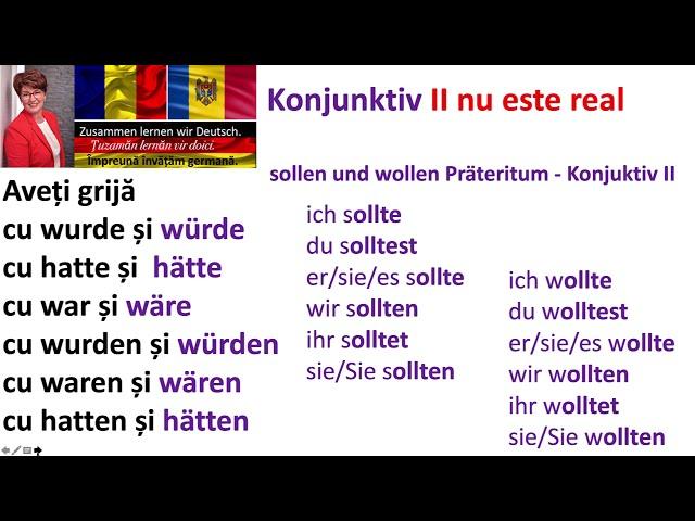 Intelege gramatica limbi germane in numai 10 minute! Conjunctiv  II Reguli simplu de retinut!