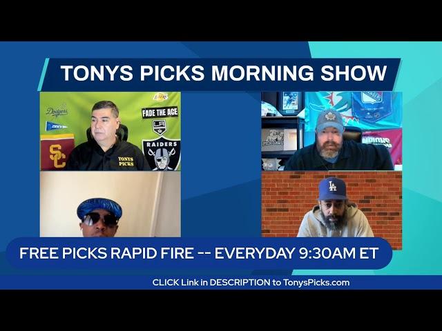 Live NBA NCAAB MLB NHL Picks Tonys Picks Morning Show 3-18-2025