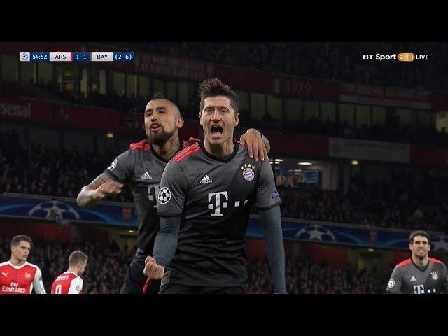 Robert Lewandowski vs Arsenal Away 16-17 HD 1080i by 1900FCBFreak