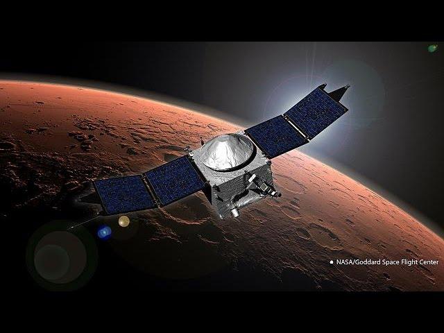 Maven spacecraft enters Mars orbit on a mission to discover planet's past