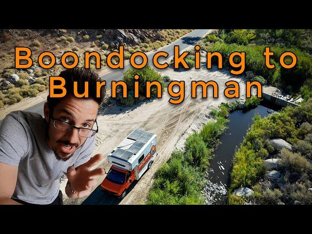 Boondocking my way to Burning Man 2024 in my Van Conversion