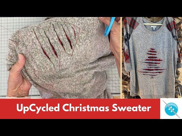 UpCycled Christmas Sweater, #upcycleclothing