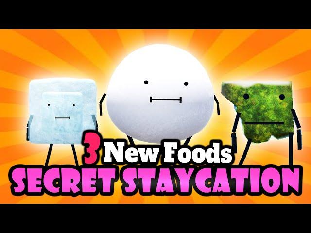 HOW TO GET ALL 3 NEW FOODS IN SECRET STAYCATION | APRIL FOOLS UPDATE | ROBLOX