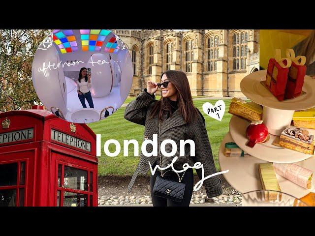 a few days in LONDON, UK | a viral afternoon tea, castles, shopping + xmas markets!