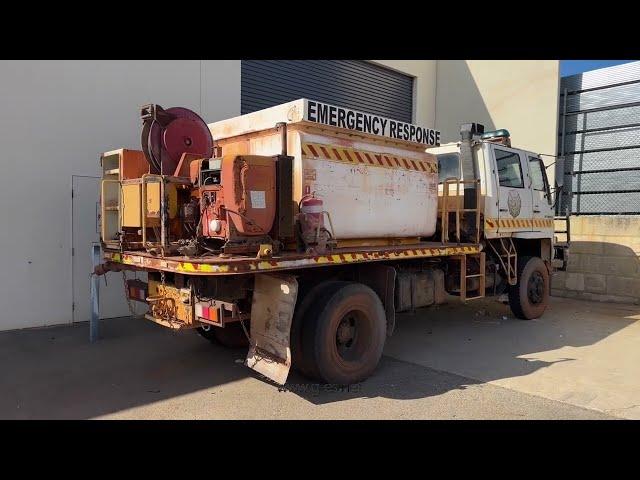 Isuzu FTS Dual Cab Tray back with bolt on Fire Fighting Kit