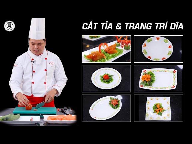 Cắt tỉa rau củ và Trang trí món ăn - Dạy học nấu ăn | Kỹ Năng Vào Bếp