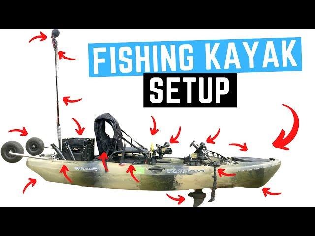 FISHING KAYAK SETUP! - Detailed Walk Through - Kayak Modifications