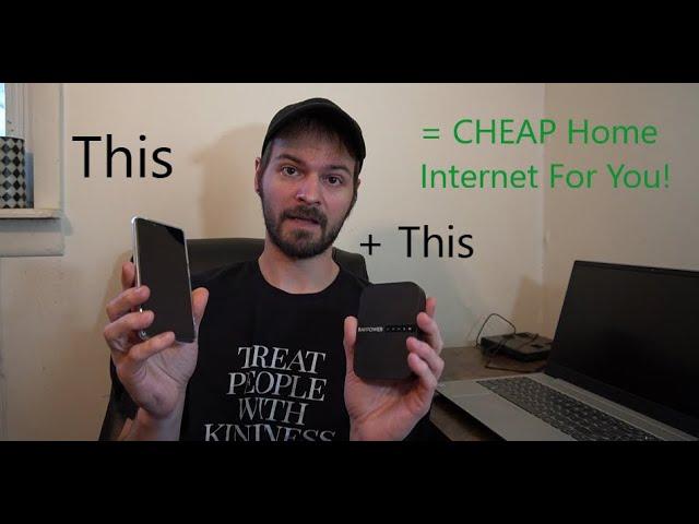 I Have UNLIMITED Home Internet For CHEAP! $25 4G LTE Mobile Hotspot Data Wifi - CUT THE CORD