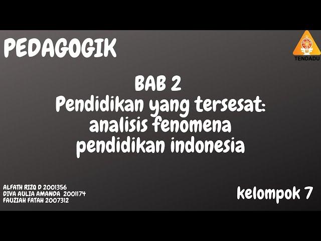 ANALISIS FENOMENA PENDIDIKAN INDONESIA