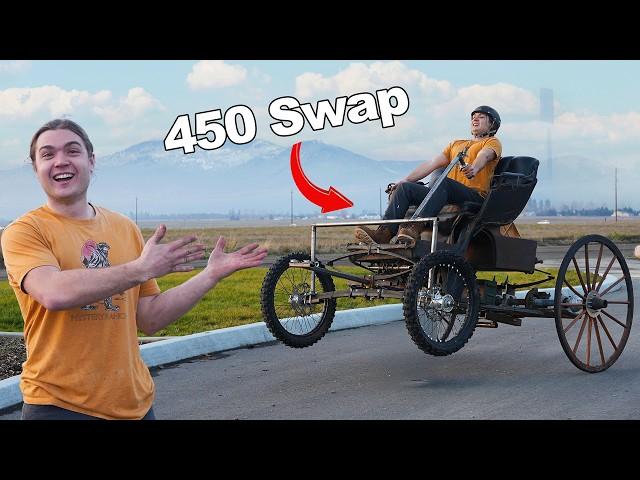 Testing KTM 450 Amish Buggy!