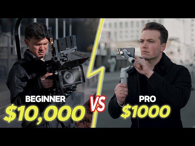 Beginner with $10,000 FX6 vs Pro with Insta 360 Flow 2 Pro