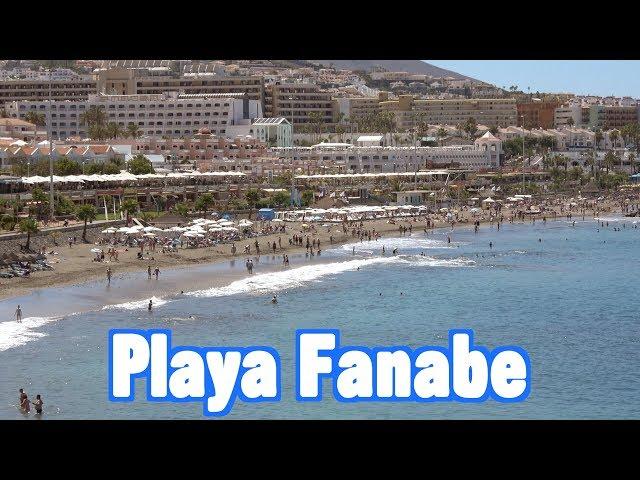 Playa Fanabe beach in Tenerife