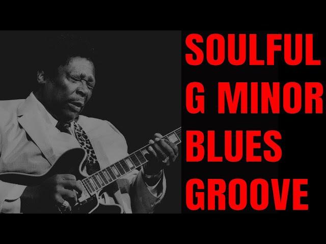 Soulful G Minor Blues Groove Jam | Guitar Backing Track (G Minor)