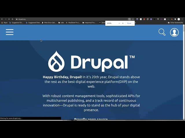 Developing with Drupal 9 including composer, drush and Docker