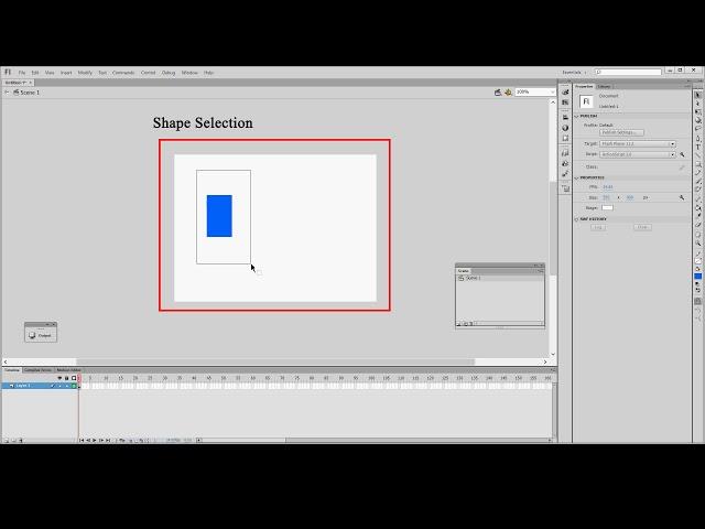 LKITLearner create shapes using Adobe Flash Professional CS6