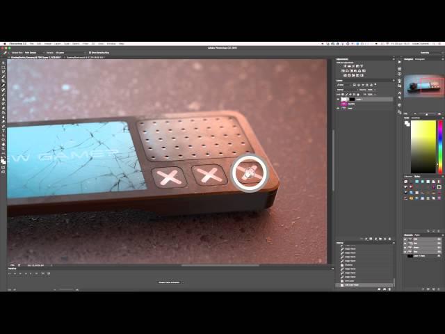 How to make materials glow using photoshop