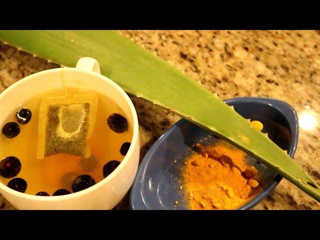 Magic Health Elixer!! l How to make aloe Vera turmeric golden blueberry green tea + Health Benefits