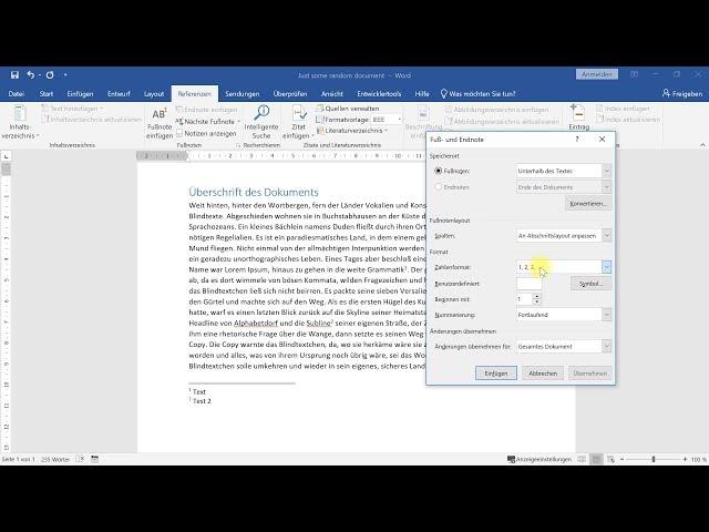 Fußnoten, Literaturverzeichnis, Zitate und Quellen – Word-Tutorial