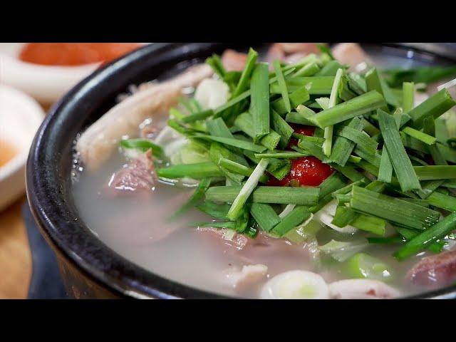 Korean Sausage Stew - Korean Street Food / 36년전통 순대국 - 고촌 박천순대국