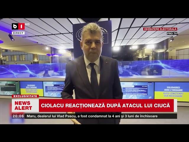 Reacția de ultim moment a lui Marcel Ciolacu, în scandalul zborurilor plătite de Nordis. B1TV_18 nov