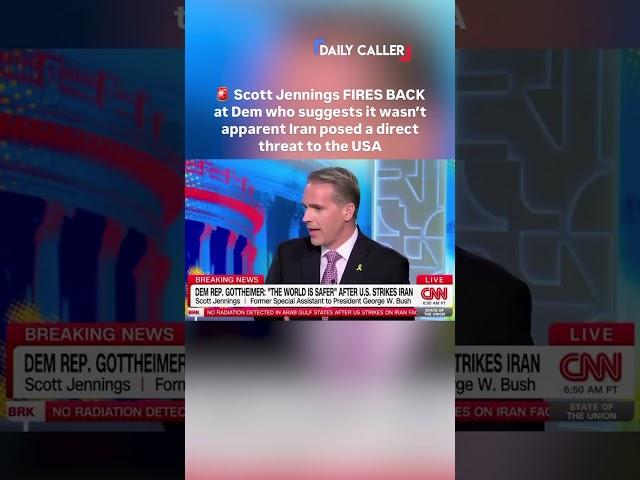 Scott Jennings FIRES BACK at Dem who seems to downplay threat of Iran on the USA