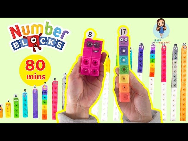 NUMBERBLOCKS TOYS Mathlink Cubes 1 to 20 |  Numbers for Toddlers | Learn to Count for Kids | Math