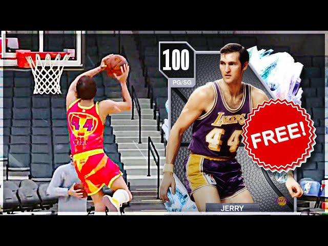 FREE 100 OVERALL JERRY WEST GAMEPLAY!! A TRIBUTE TO A LEGEND IN NBA 2K24 MyTEAM!!