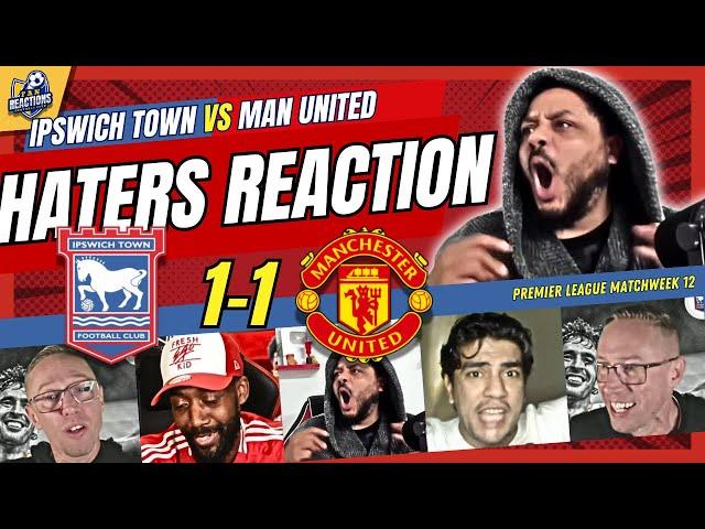 MAN UNITED RIVALS & HATERS REACTION TO IPSWICH 1-1 MAN UNITED | 24/25 PREMIER LEAGUE