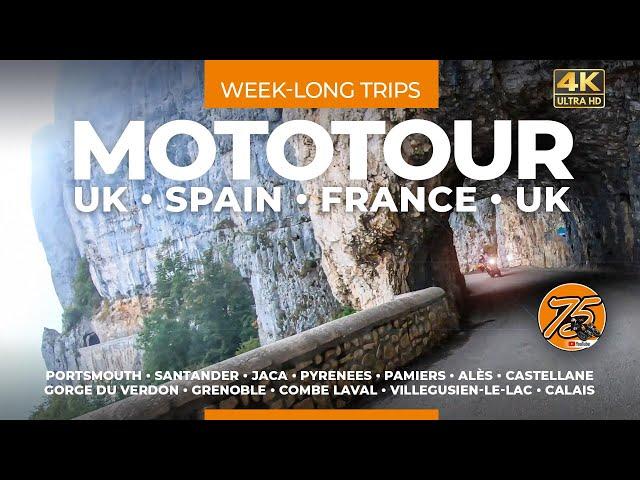 Motorcycle Touring: 8 Days • UK, Spain, France back to the UK • #o75 (2022)