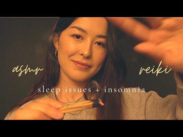 ASMR Reiki for Sleep Body Scan & Hypnosis to Fall Asleep Fast (Hand Movements, Finger Flutters)