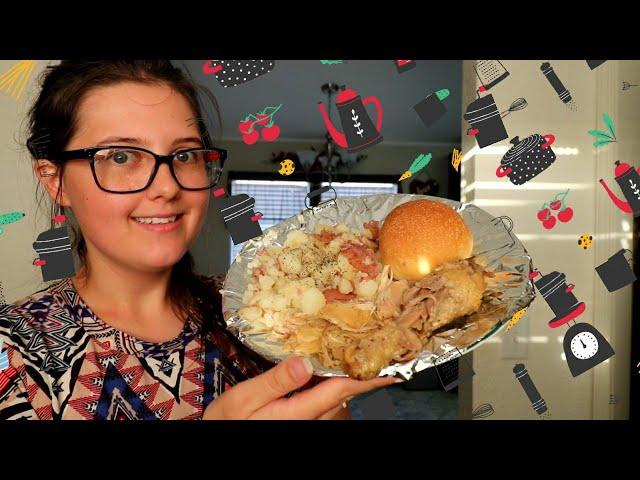 Plautdietsch Eck meak Huns bruden   slow cooker chicken Mennonite food +English subtitles