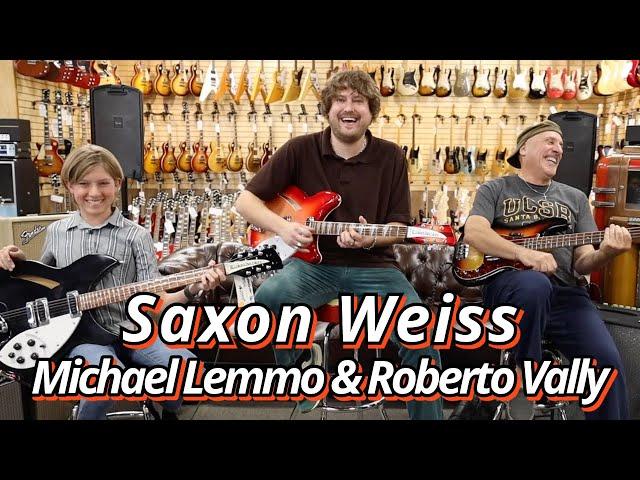 12-years-old Saxon Weiss feat. Michael Lemmo & Roberto Vally | 2 Rickenbacker Guitars