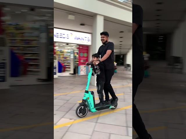 Trying Electric Scooter for the first time #electric scooter #scooter #dubai #adventure