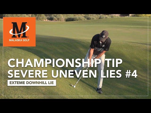 Malaska Golf // Championship Tip: Severe Uneven Lies - How to play Down Hill