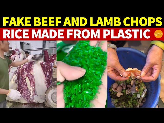 Scary Counterfeit Foods In China: Fake Beef and Lamb Chops,Rice Made from Plastic,Aluminum Dumplings