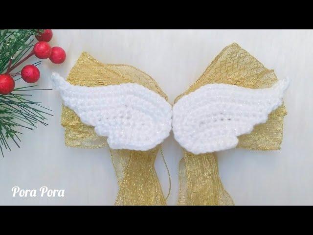 Crochet Angel Wings I Crochet Valentine Ideas I Crochet Christmas Decorations