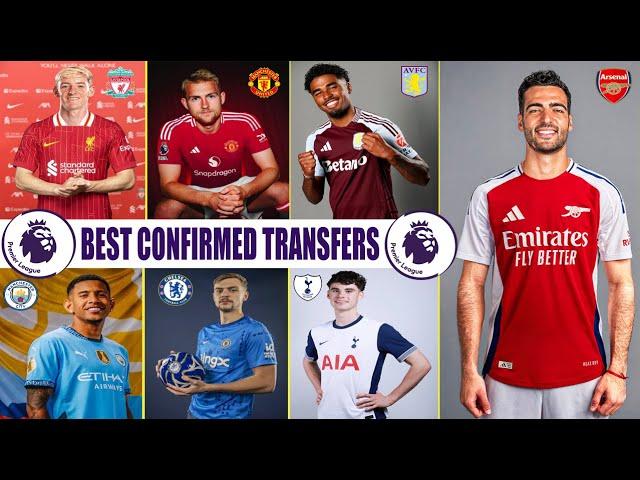 BEST 20 CONFIRMED TRANSFERS IN PREMIER LEAGUE SUMMER 2024Gordon,De ligt,Savio,Calafiori,zirkzee..