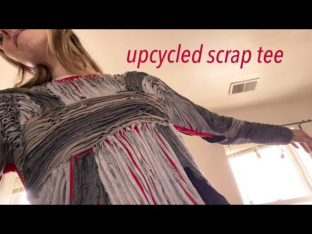 weekend sewing vlog: upcycling tee shirts with fabric manipulation