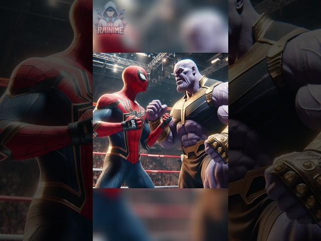 spiderman vs thanos (Revenge of ironman)  UFC Match #marvel #avengers #spiderman #ufc #shorts