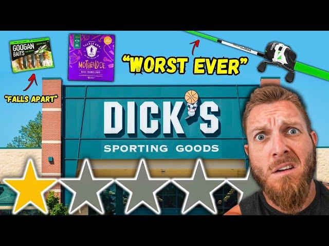 Fishing w/ the WORST-Rated Gear at Dick's Sporting Goods!! ( i got called out )