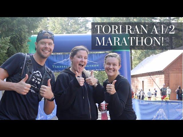 Tori Ran a 1/2 Marathon!  4K