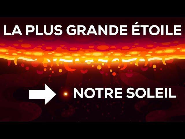 La plus grande étoile de l'Univers - Comparaison de taille