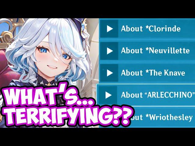 FURINA Talks About KNAVE - ARLECCHINO, NEUVILLETE, CLORINDE Genshin Impact Lore FOCALORS Voice Lines