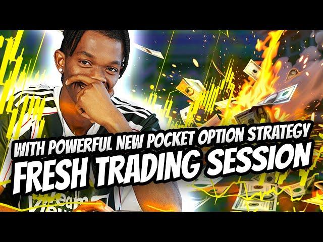 FRESH Trading Session With Powerful New Pocket Option Strategy | Live Trading