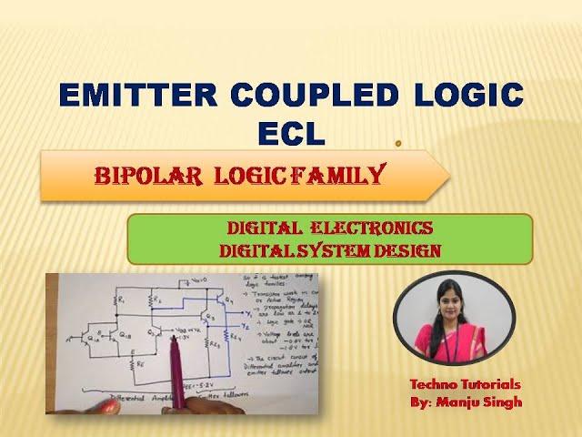 U5 L7 | ECL NOR/OR GATE | Emitter Coupled Logic | ECL Circuit | logic Family