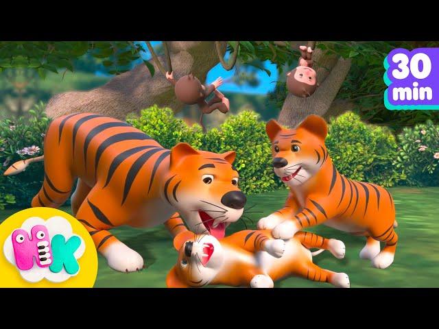 Animales de la selva  ¡Descubre los animales para niños! | HeyKids - Canciones infantiles