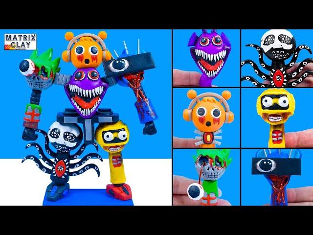 Making ROBOT SPRUNKI PHASE 4 Sculptures With Clay Compilation | Matrix Clay