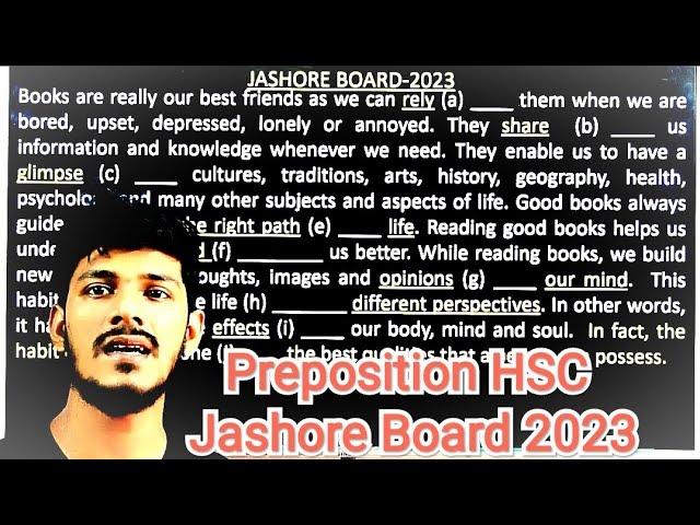 Preposition HSC || Jashore Board 2023 || #jashore_board_2023_preposition_hsc